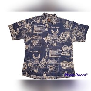 Vintage Harley-Davidson Button up Size Large